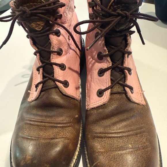 Ariat Brown and Pink Woman’s Boots size 8B - Picture 1 of 11